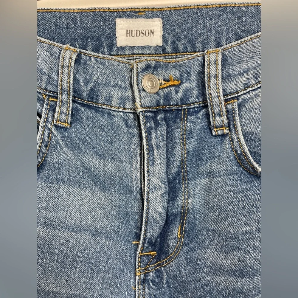 HUDSON Jeans Men’s Size 30 Ace Skinny-Fit Distressed Blue Medium‎ Wash